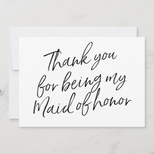 Chic Script "Bedankt dat je mijn eerbewijs bent" Bedankkaart (Voorkant)