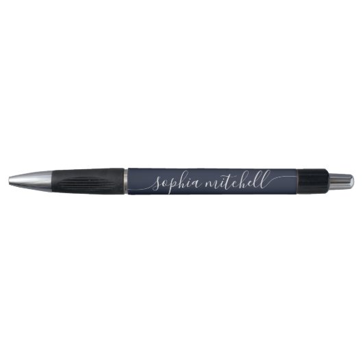 Chic Script Calligraphie Marine Stylo bleu (Devant)