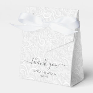 Chic Script Calligraphy Hartelijk dank Bedankdoosjes