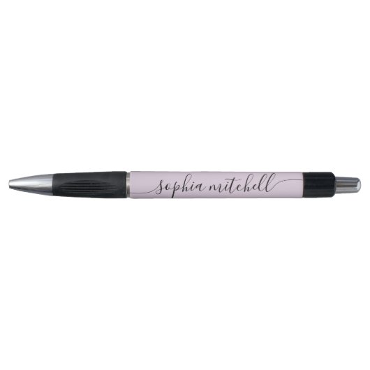 Chic Script Calligraphy Pastel Paars Pen (Voorkant)