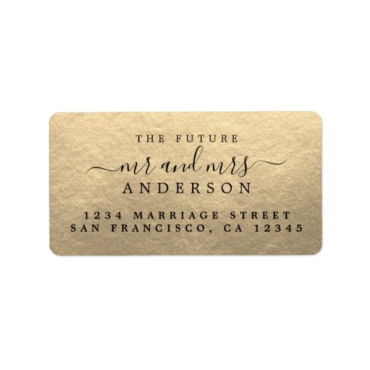 Chic Script Future Mr. Etiket (Voorkant)