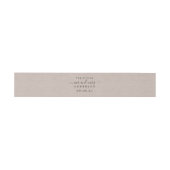 Chic Script Future Mr. Kraft Paper Wedding Uitnodigingen Wikkel (Vlak)