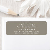 Chic Script Future Mr Mrs Wedding Address Etiket (Insitu)