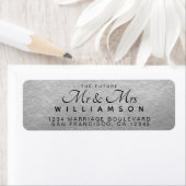 Chic Script Future Mr Mrs Wedding Address Etiket (Insitu)