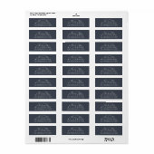 Chic Script Future Mr Mrs Wedding Address Etiket (Full Sheet)