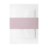 Chic Script Future Mr. Pastel Paars Wedding Uitnodigingen Wikkel (Voorkant Voorbeeld)
