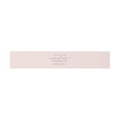 Chic Script Future Mr. Pastel Pink Wedding Uitnodigingen Wikkel (Vlak)