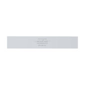 Chic Script Future, Mrs Ice Blue Wedding Uitnodigingen Wikkel (Vlak)