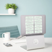 Chic Script Green Mariage Étiquette de adresse inv (Ordinateur portable sur le bureau)