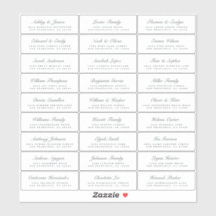 Chic Script Huwelijksuitnodiging Adreslabels Sticker