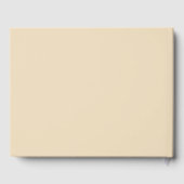 Chic Script Initiaal Wedding Monogram Cream Gastenboek (Achterkant)