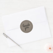 Chic Script Kraftpapier Bedankje Gift Label (Envelop)