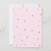 Chic Script Love Heart Baby Girl Dank je wel Bedankkaart (Achterkant)