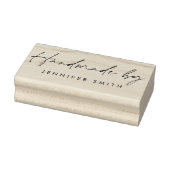 Chic Script Moderne Minimalistische Aangepaste "Ha Rubberstempel (Stempel)