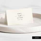 Chic Script Personnalisé Mariage Ivoire Cartes de 