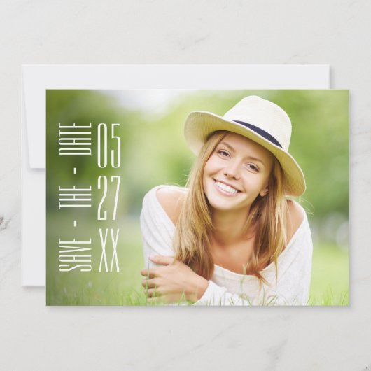 Chic Script Photo Graduation Party Invitations (Devant)