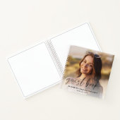 Chic Script Photo Graduation Party Livre d'invité (Intérieur)