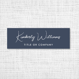 Chic Script Professional Blue Naamplaatje