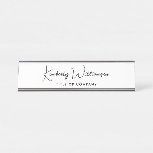 Chic Script Professional Bureau Naambordje (Voorkant)