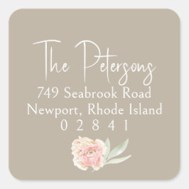 Chic Script Return Address Label