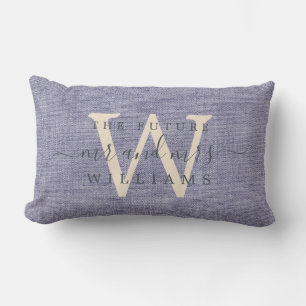 Chic Script Toekomstige Mijnheer Mevrouw Monogram Kussen