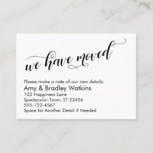 Chic Script Typografie We hebben een afhandelingsk Visitekaartje