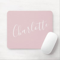 Chic Script Typography Personalized Girly Pink