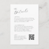Chic Script Wedding rsvp et carte de boîtier (Devant)