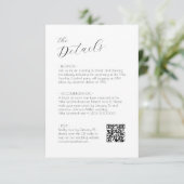 Chic Script Wedding rsvp et carte de boîtier (Debout devant)