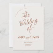 Chic Scripture Faire-part de mariage (Devant)