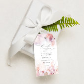 Chic Seashells Coral Underwater Weddenschap Bedank Cadeaulabel
