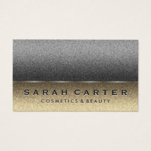 Chic Sepia Silver Two-tone kleuren Visitekaartje