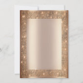 Chic Sequins Lijst 50th Birthday Kaart (Achterkant)