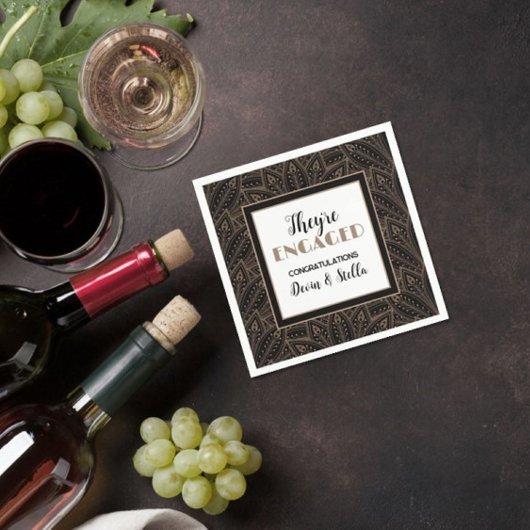 Chic! servetten voor verlovingsfeest