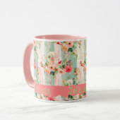 Chic Shabby avec nom de pétoncle Mug (Devant gauche)