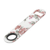 Chic Shabby Girly Flowers Speed Flessenopener (Achterkant Gekanteld)