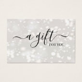 Chic Shiny Gepersonaliseerd Gift Certificate Kaart (Voorkant)