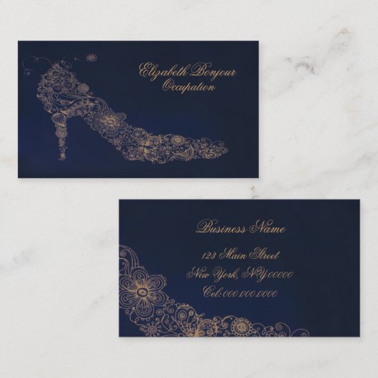 Chic Shoe ~ Carte de visite (Devant / Derrière)