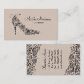 Chic Shoe ~ Carte de visite (Devant / Derrière)