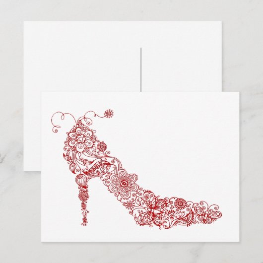 Chic Shoe ~ Carte postale (Devant / Derrière)