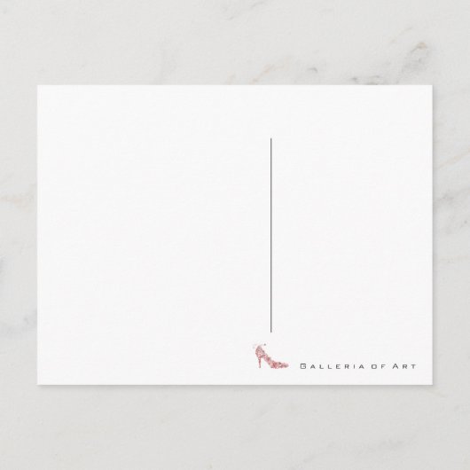 Chic Shoe ~ Carte postale (Dos)