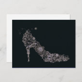 Chic Shoe Postcard / Invitation / RSVP (Devant / Derrière)