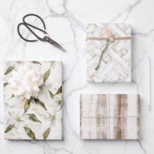 Chic Siciliaanse zomer citroenen bloemenbruiloft Inpakpapier Vel