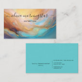 Chic Signature Opalescent Abstract Visitekaartje (Voorkant / Achterkant)