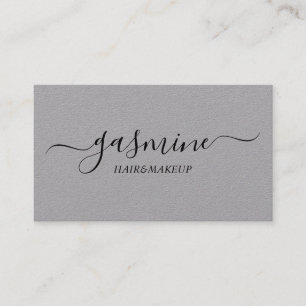 Chic Signature Premium Grey and Black Typography Visitekaartje