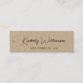 Chic Signature Script Kraft Paper Hang Label (Voorkant)