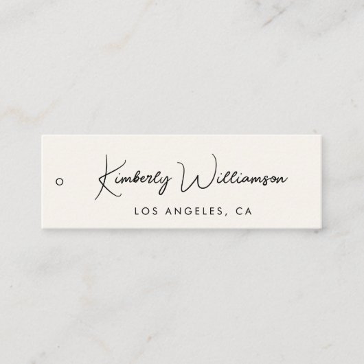 Chic Signature Script Label Hang Label (Voorkant)