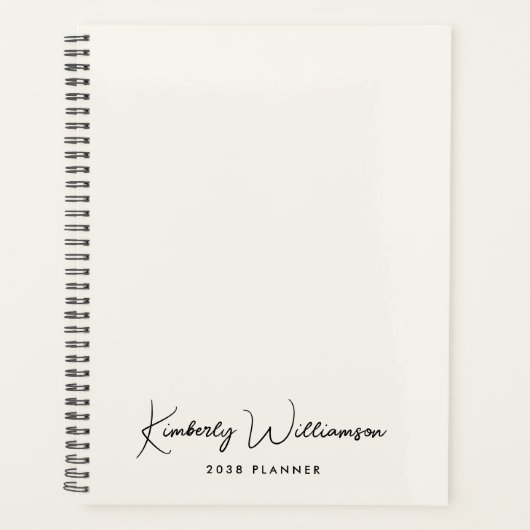 Chic Signature Script Monogram Business Planner (Voorkant)