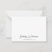 Chic Signature Script Monogram Notitiekaartje (Voorkant)