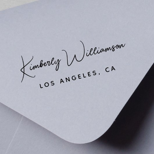 Chic Signature Script Monogram Zelfinktende Stempel